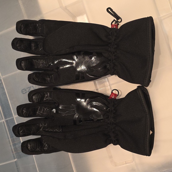 Spyder Black XL Windstop Gloves - Picture 2 of 5